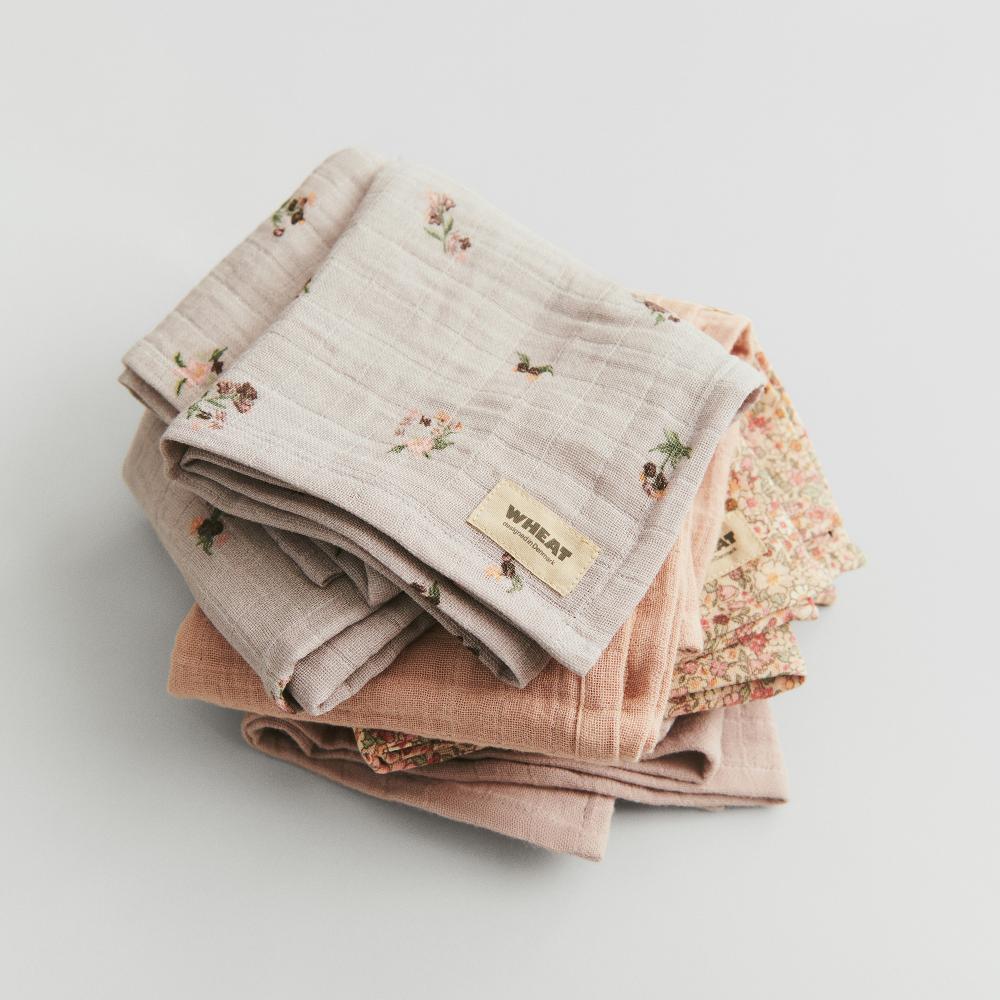 WHEAT 2 pk Muslin Kaya – rose dust