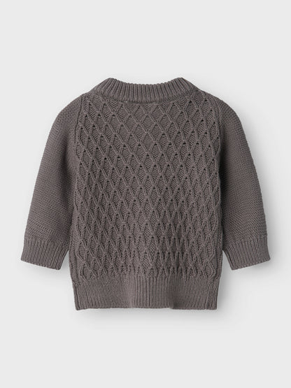 Lil' Atelier I Knit cardigan I Pewter