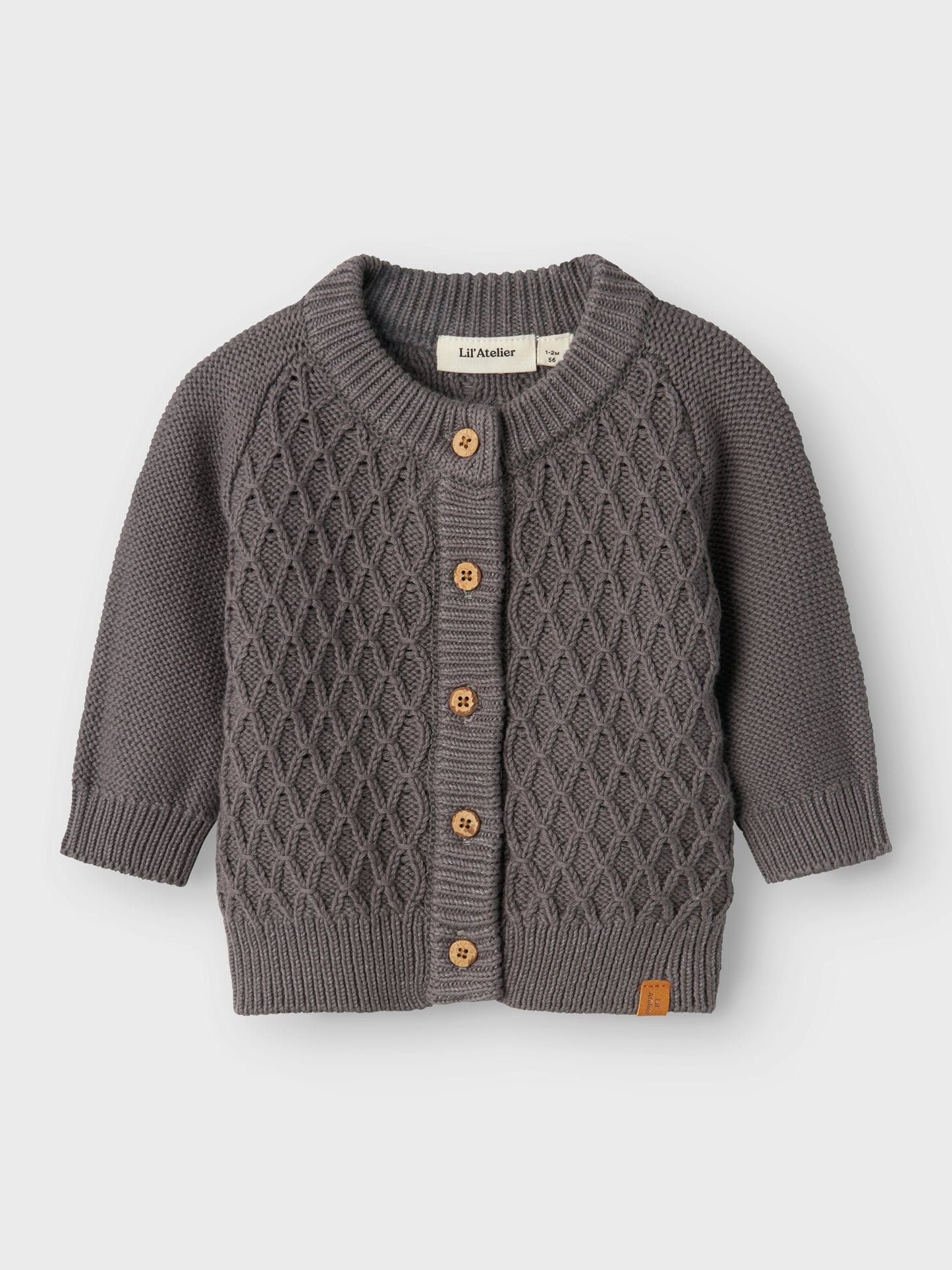 Lil' Atelier I Knit cardigan I Pewter