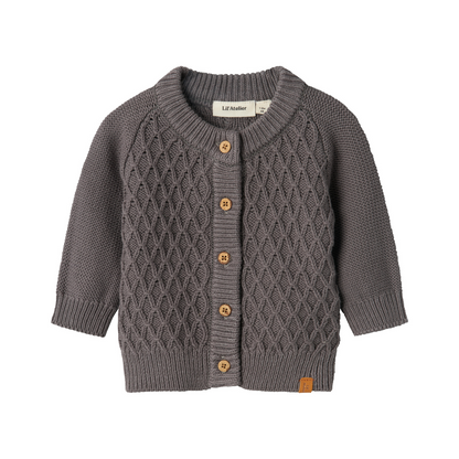 Lil' Atelier I Knit cardigan I Pewter